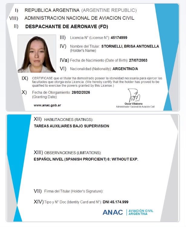 Licencia de Despachante de Aeronaves